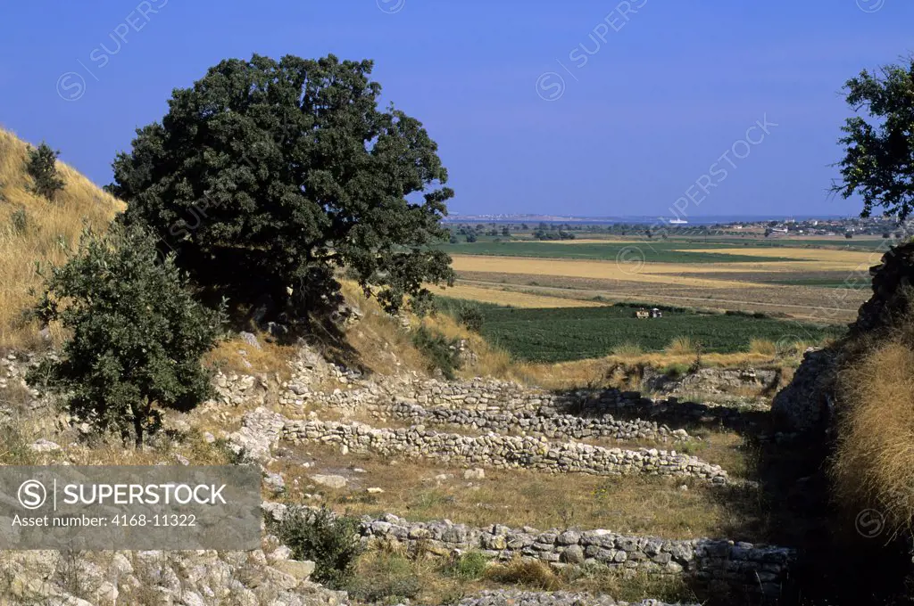 Turkey, Troy, Remains Of Housewalls Of Troy I