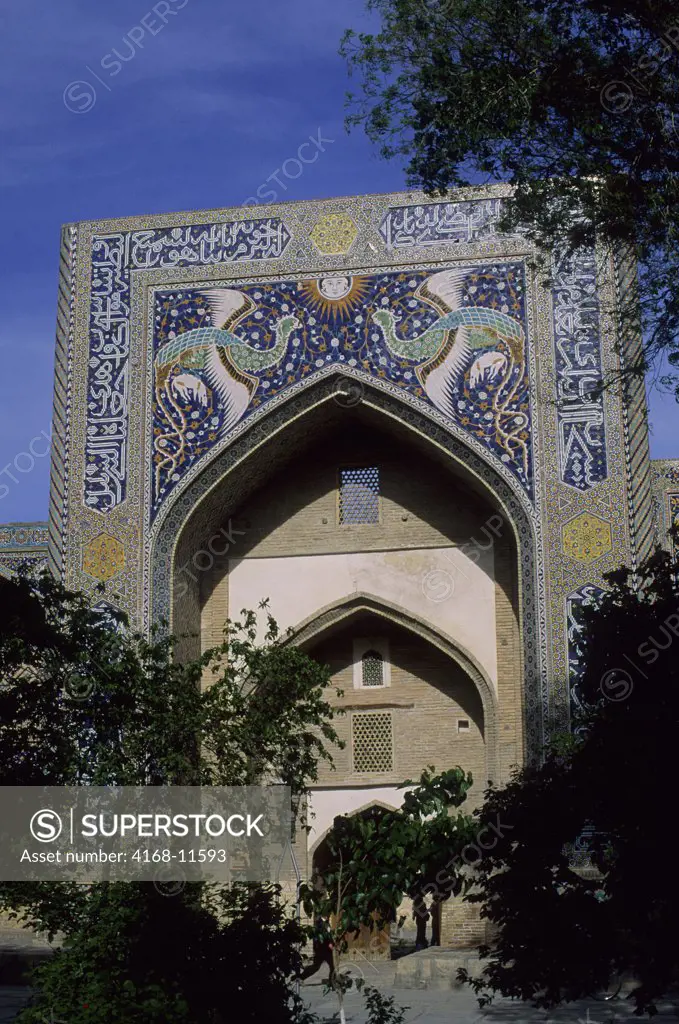 Uzbekistan, Bukhara, Nadir-Divan-Bighi Madrasah Built In 1622