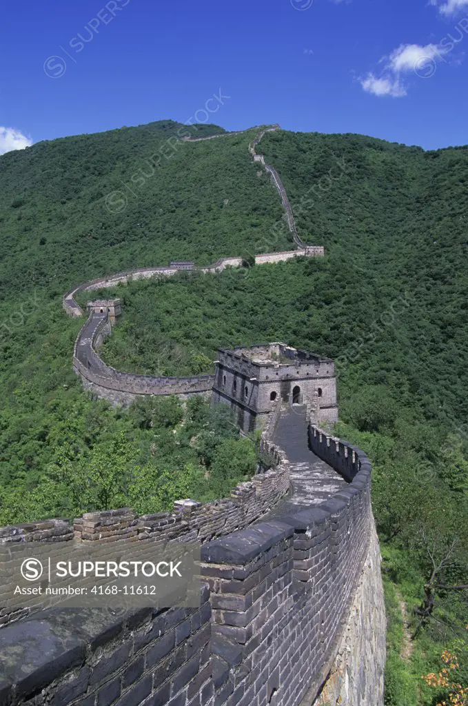 China, Near Beijing, Great Wall At Mutianyu