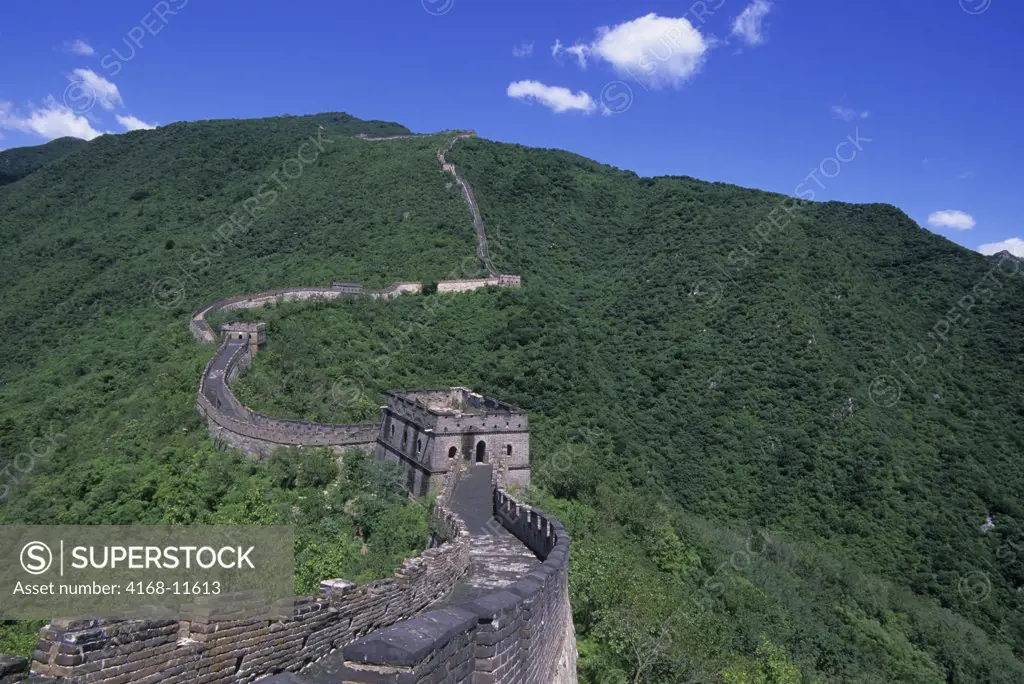 China, Near Beijing, Great Wall At Mutianyu