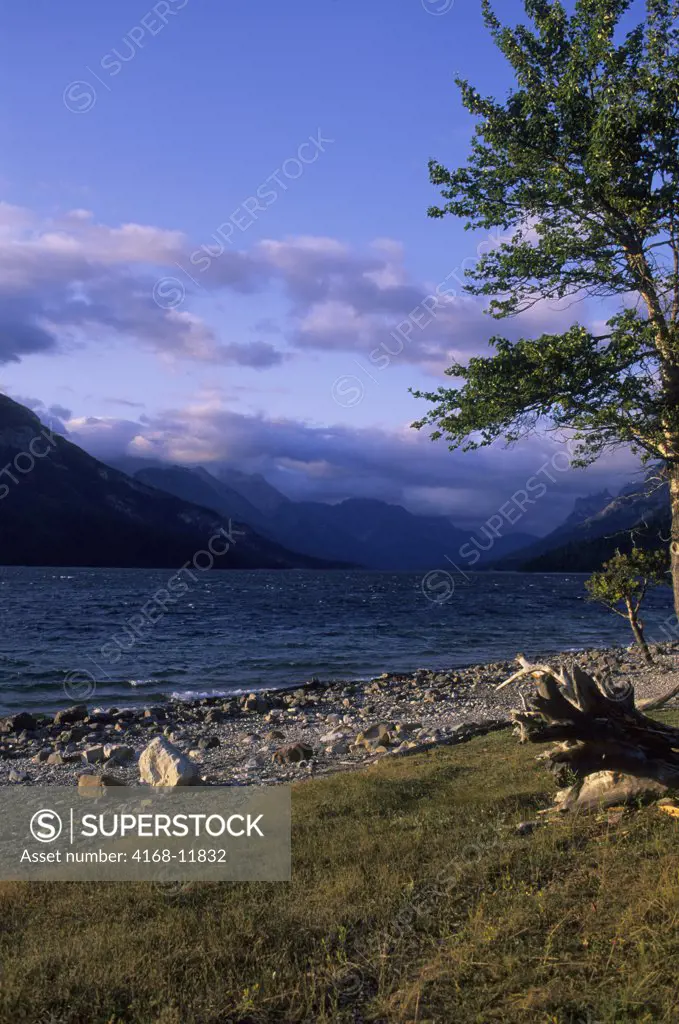 Canada, Alberta, Waterton National Park, Waterton, View Of Waterton Lake