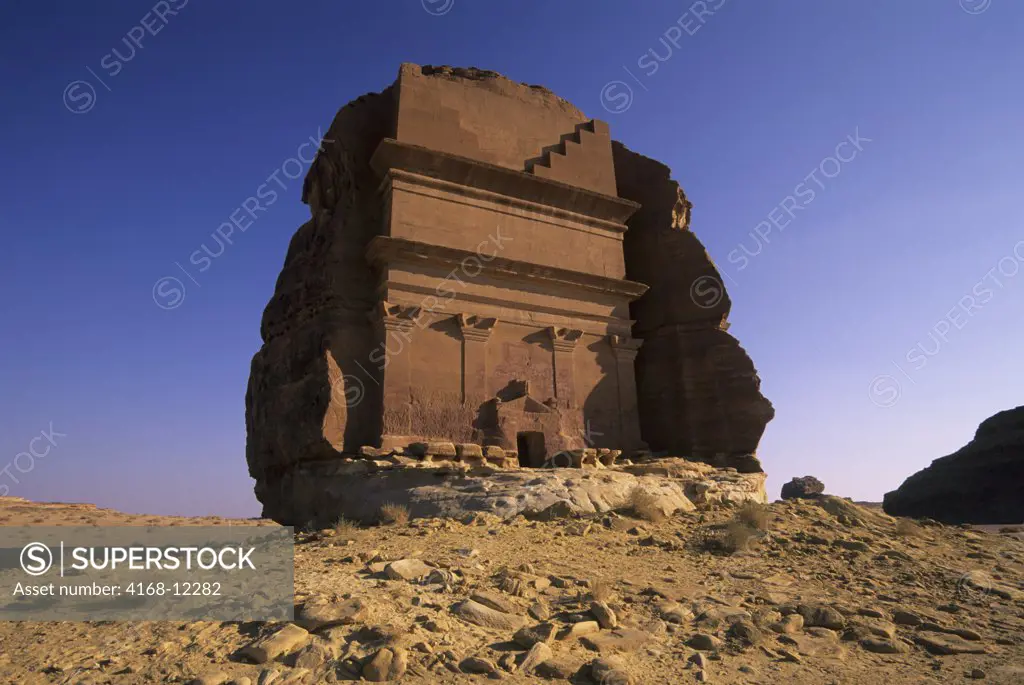 Saudi Arabia, Madain Saleh, Nabataeans Tombs (100 B.C. To 76 A.D.), Qasr Al Farid Tomb