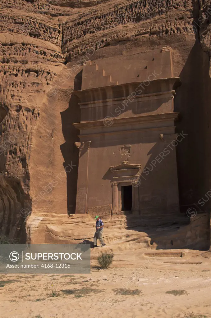 Saudi Arabia, Madain Saleh, Nabataeans Tombs (100 B.C. To 76 A.D.), Tourist