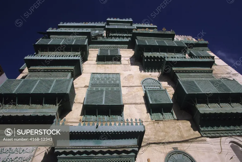Saudi Arabia, Jeddah, Old Town, House With Balconies