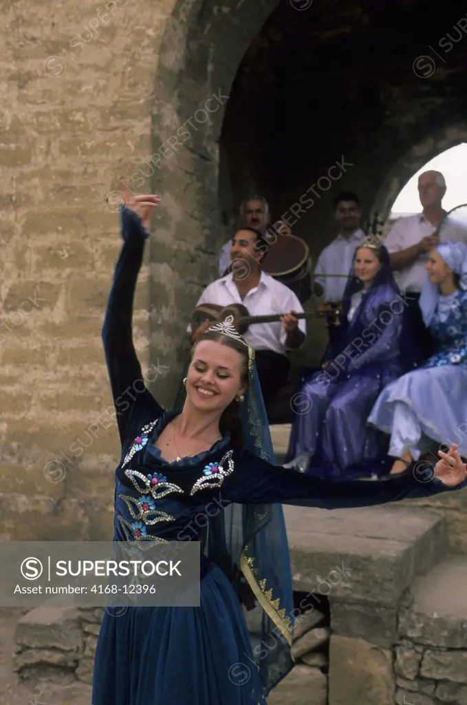 Azerbaijan, Near Baku,  Atashgah Temple (Zoroastrian Temple), Cultural Performance, Dance