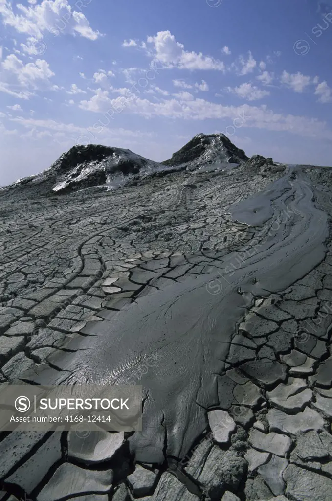 Azerbaijan, Near Baku, Mud Volcanoes