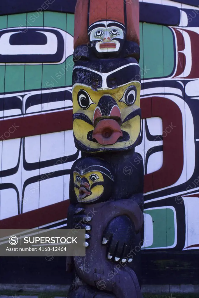 Canada, Bc, Vancouver Island, Victoria, Royal British Columbia Museum, Totem Pole