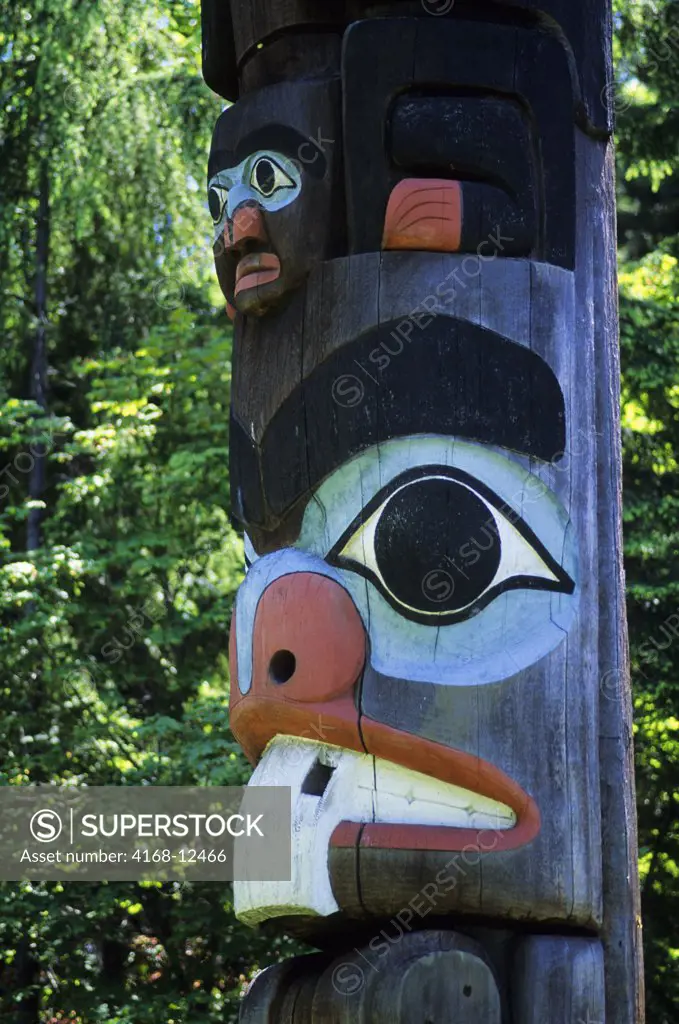 Canada, Bc, Vancouver Island, Victoria, Royal British Columbia Museum, Totem Pole