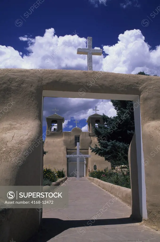 Usa, New Mexico, Ranchos De Taos, San Francisco De Asis Church, Adobe (Mudbrick)