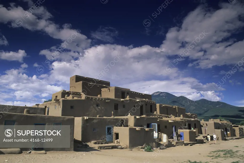 Usa, New Mexico, Taos Pueblo, Oldest Continuously Settled Community In U.S., Tourists
