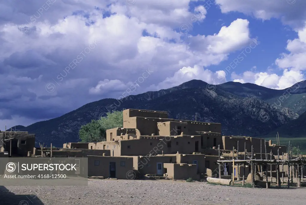 Usa, New Mexico, Taos Pueblo, Oldest Continuously Settled Community In U.S.