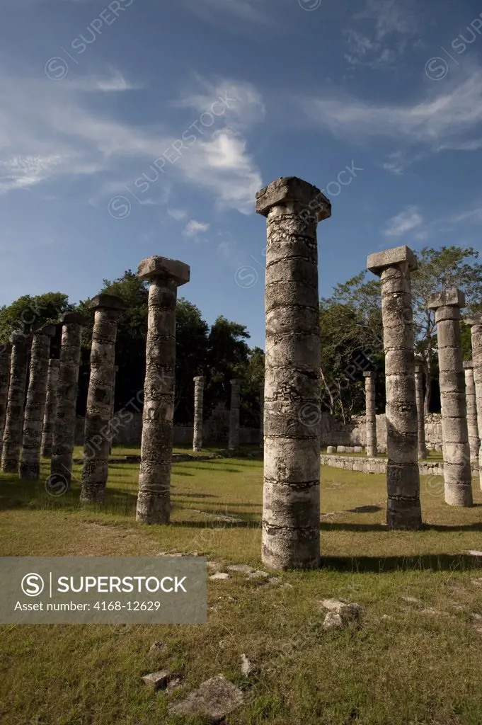 Mexico, Yucatan Peninsula, Near Cancun, Maya Ruins Of Chichen Itza, Market