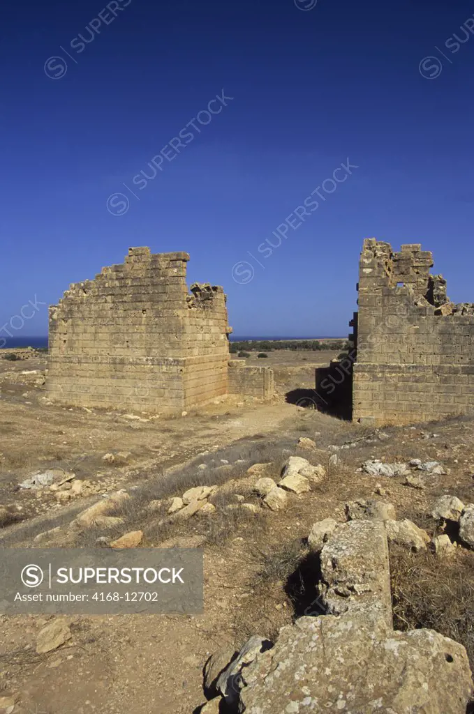 Libya, Near Benghazi, Ptolemais (Tolmeita), West Gate