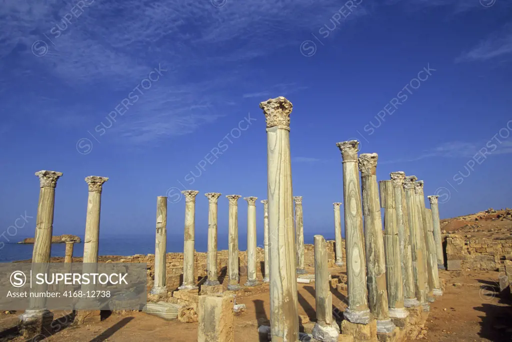 Libya, Near Benghazi, Soussa, Apollonia, Eastern Church, Corinthian Capitals