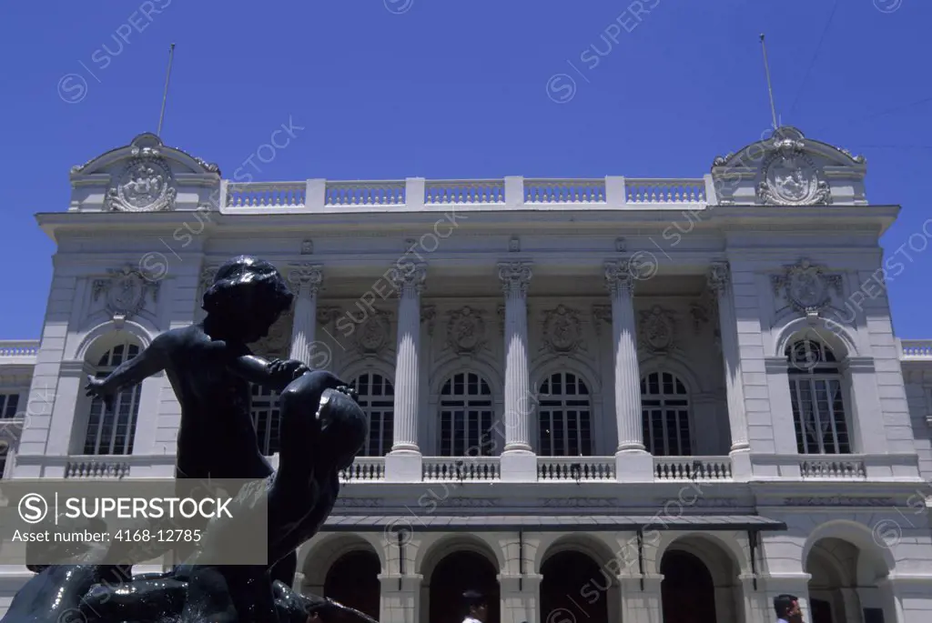Chile, Santiago, Downtown, Opera House, Statue