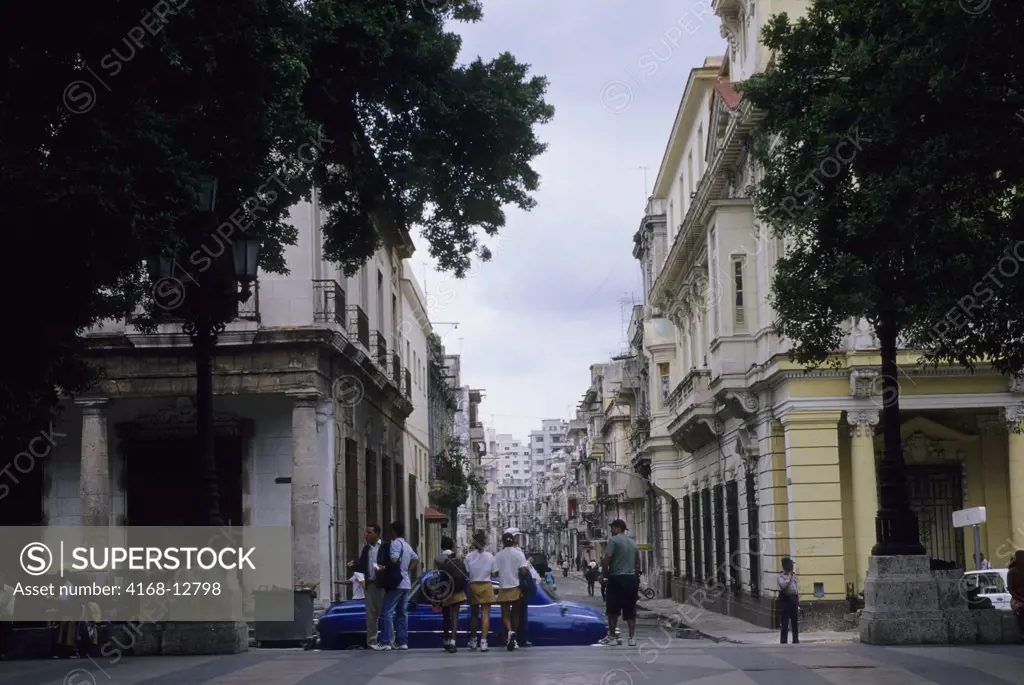 Cuba, Havana, Street Scene, Paseo De Marti