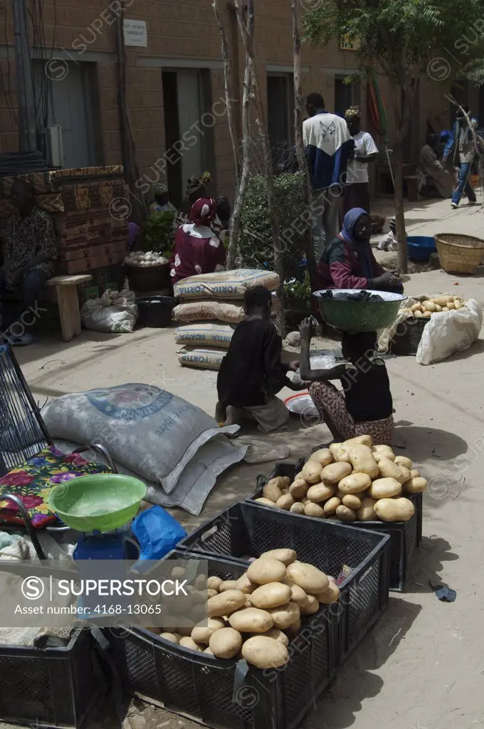 Mali, Timbuktu, City On The Edge Of The Sahara Desert, Street Market