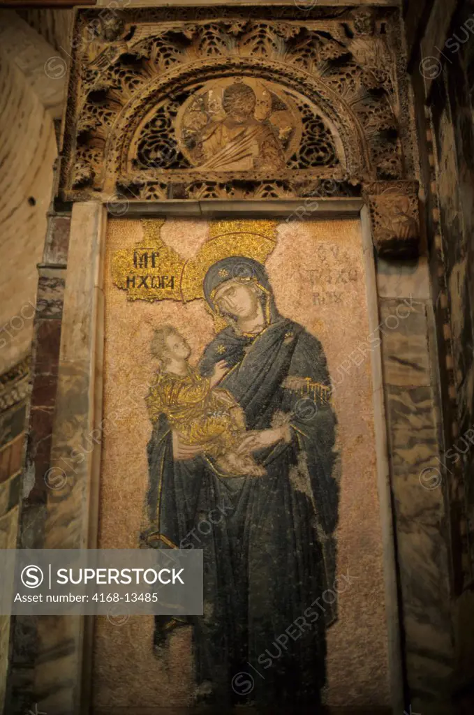 Turkey, Istanbul, Kariye Byzantine Church (Museum), Mosaic