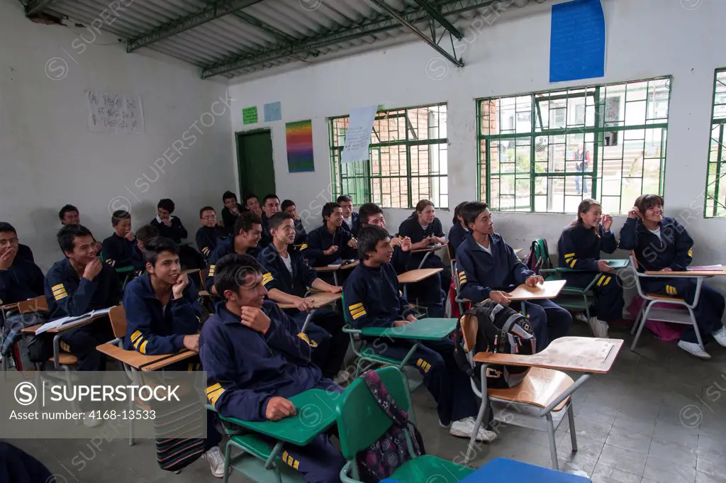 High School Near Zipaquira, Near Bogota, Colombia