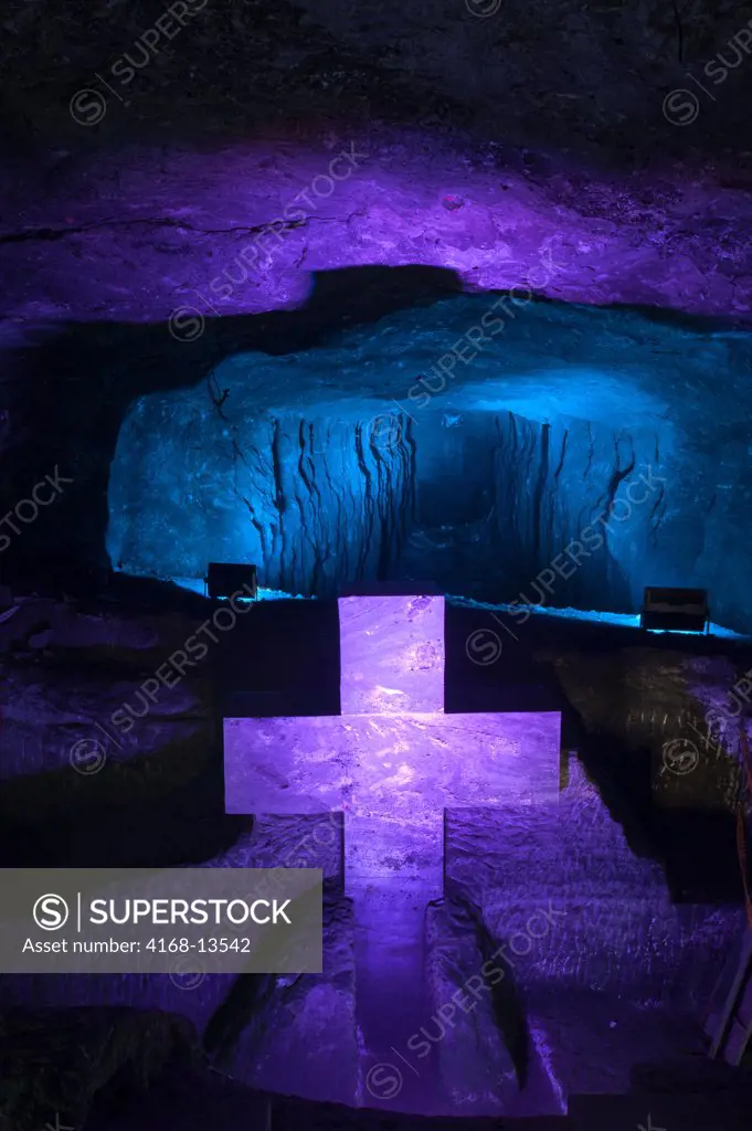 Stations Of The Cross At The Salt Cathedral (Salt Mine) In Zipaquira Near Bogota, Colombia