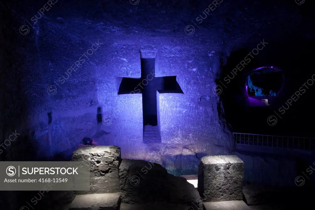 Stations Of The Cross At The Salt Cathedral (Salt Mine) In Zipaquira Near Bogota, Colombia
