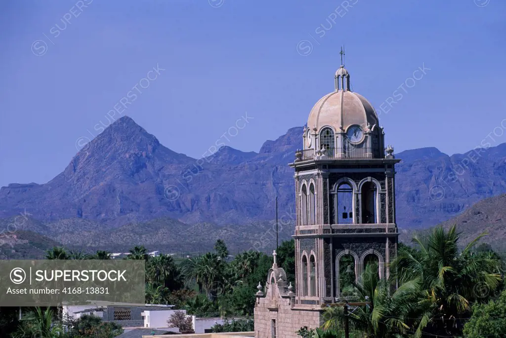 Mexico, Baja California, Loreto, View Of Mission (1697)