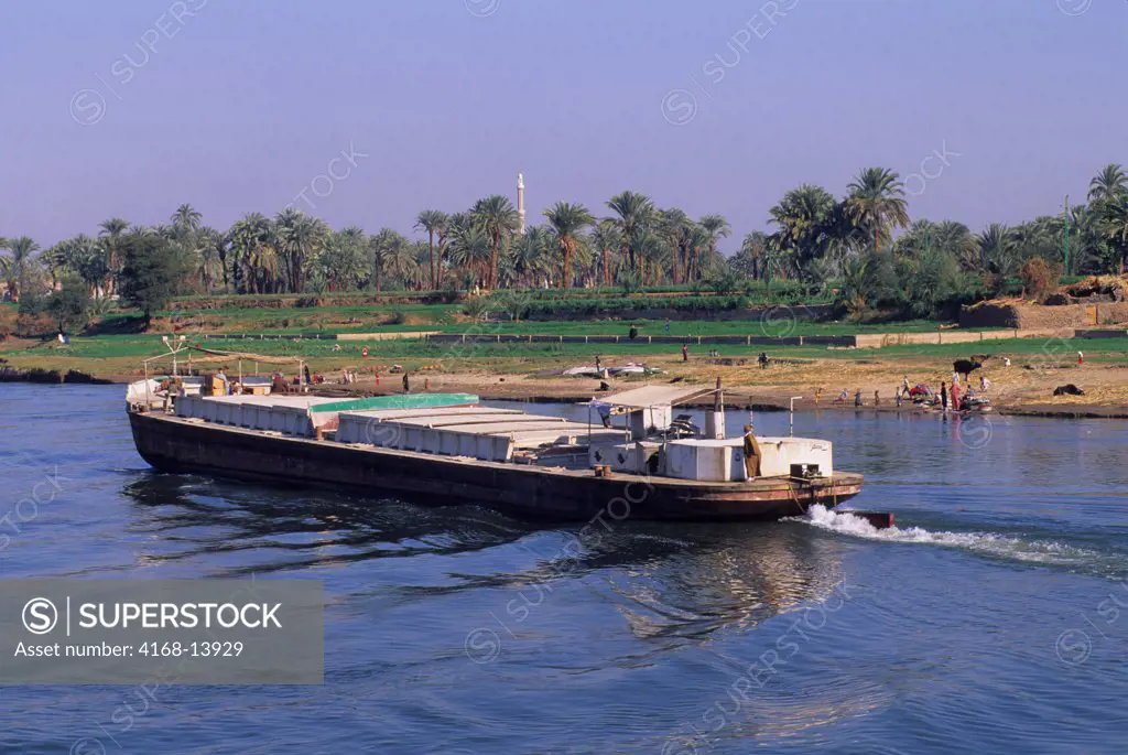 Egypt, Nile River Between Luxor And Dendera, River Ship