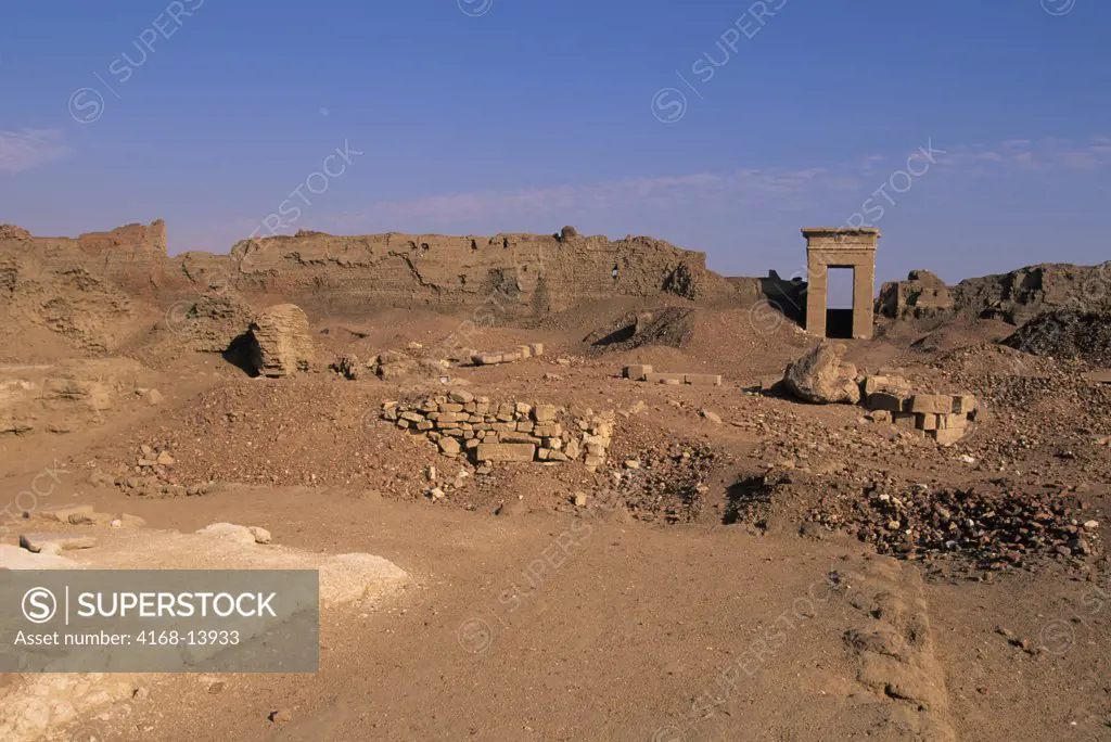 Egypt, Dendera, Temple Of Dendera, Temple Of Hathor, View From Temple
