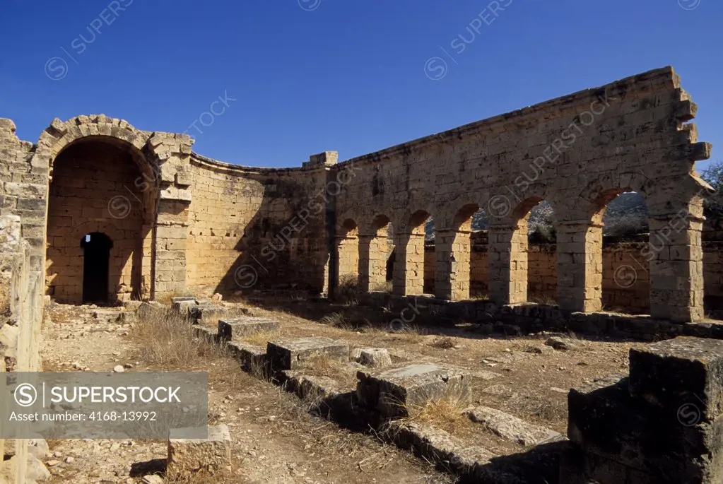 Libya, Near Benghazi, Ptolemais (Tolmeita), Fortress Church