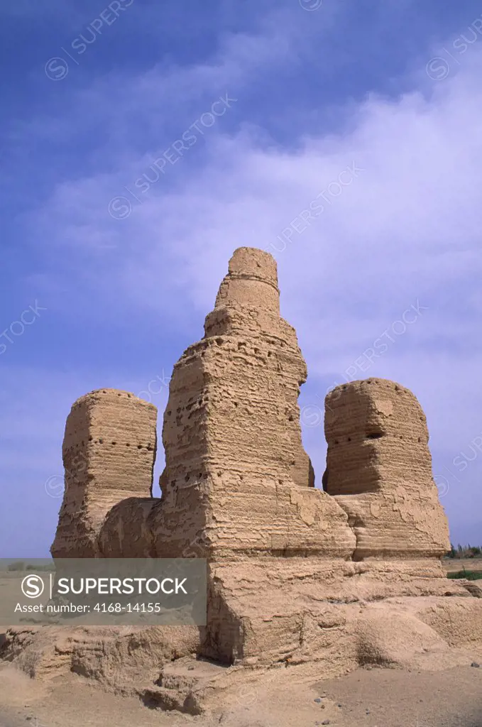 China, Xinjiang Province, Turfan, Jiaohe City, Destroyed By Mongols, Forest Of Stupas