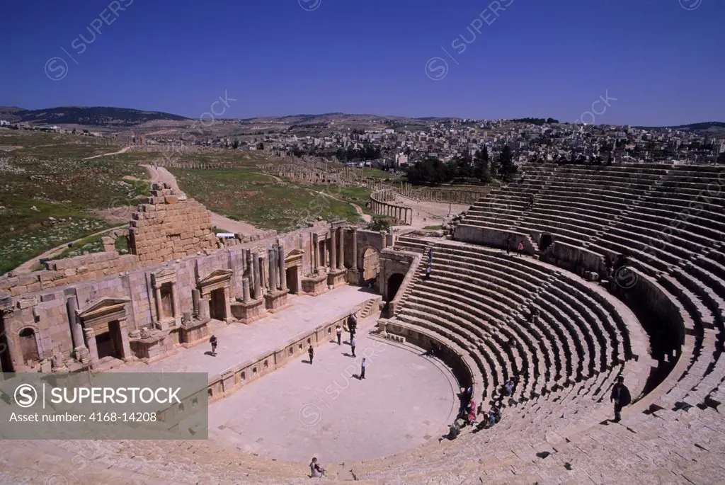 Jordan, Jerash, Ancient Roman City, South Theatre
