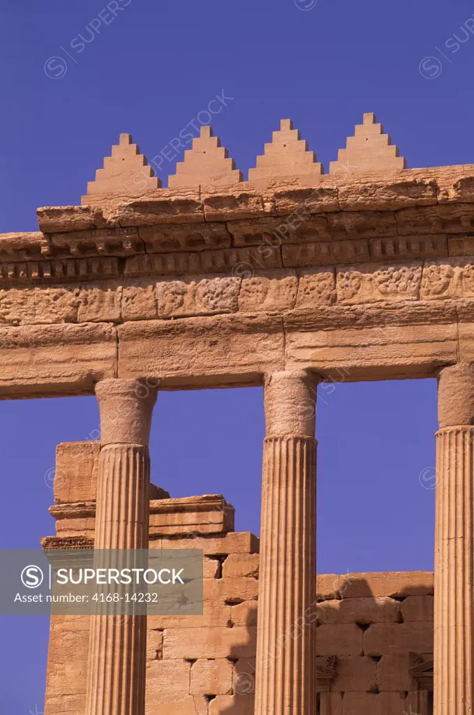 Syria, Palmyra, Ancient Roman City, Temple Of Bel, Detail