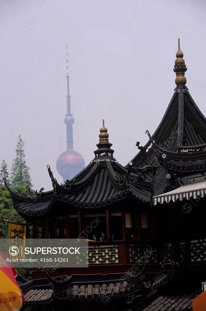 China, Shanghai, Street Scene, Architecture, Oriental Pearl Tv Tower, Smog (Pollution)