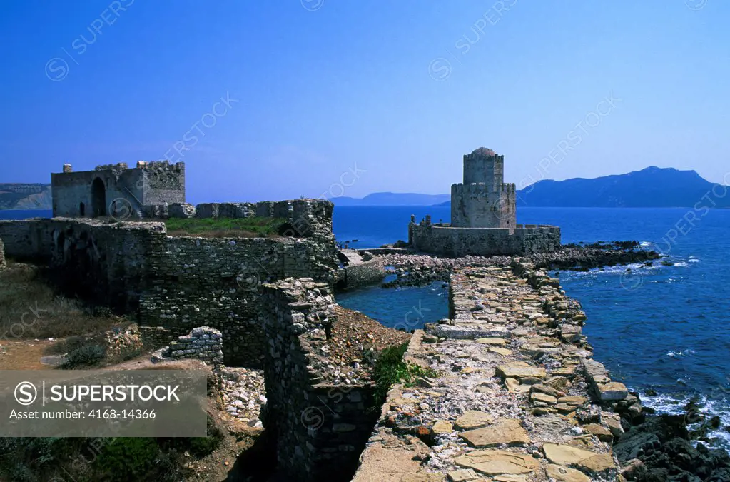 Greece, Methoni, Venetian Fortress Of Modone, 15Th Century, Seagate, Bourdzi