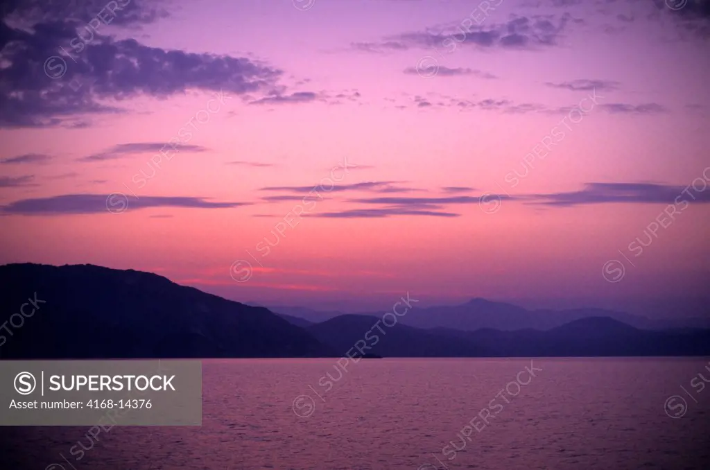 Greece, Ionian Sea Near Parga, Dawn
