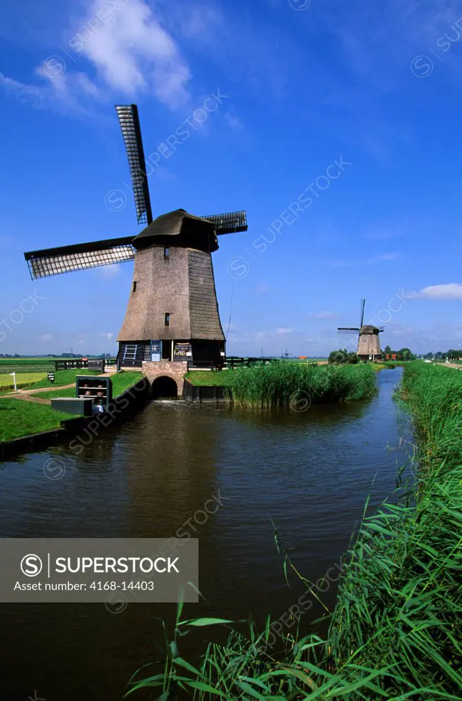 Netherlands, Near Alkmaar, Windmills