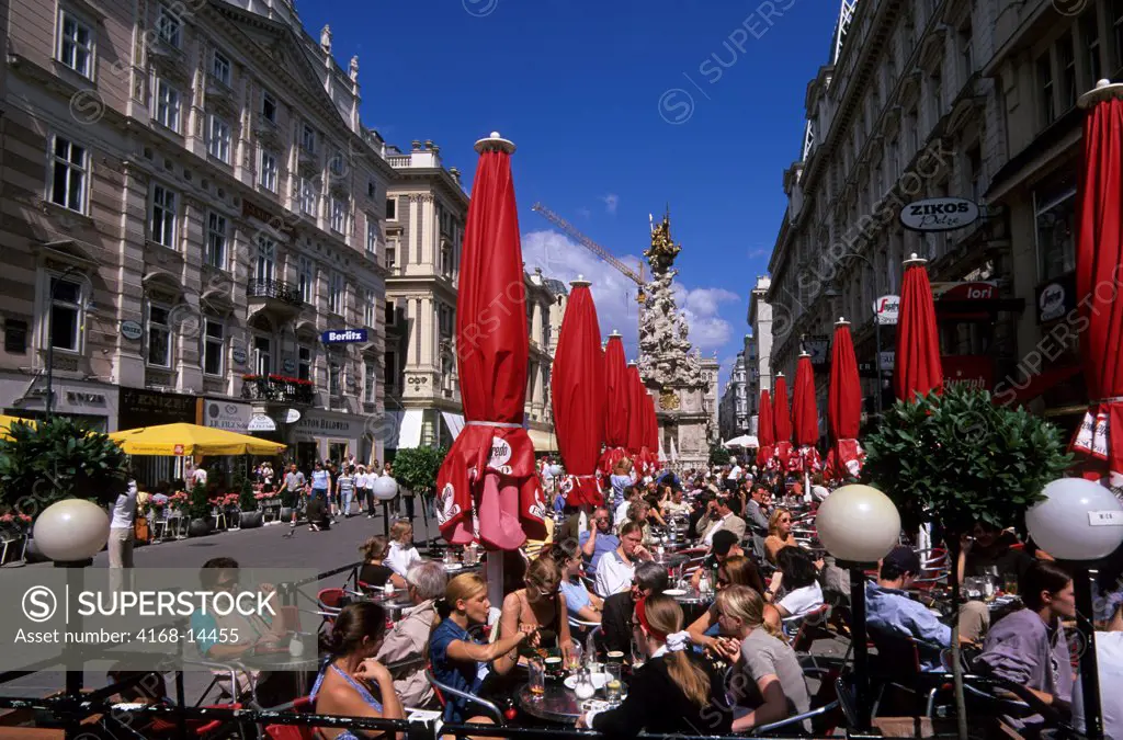 Austria, Vienna, Graben, Sidewalk Cafe