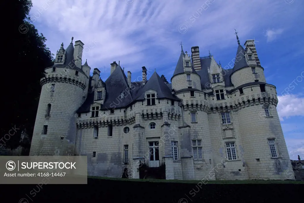 France, Loire Region, Near Chinon, Usse Chateaux, View Of Of Castle