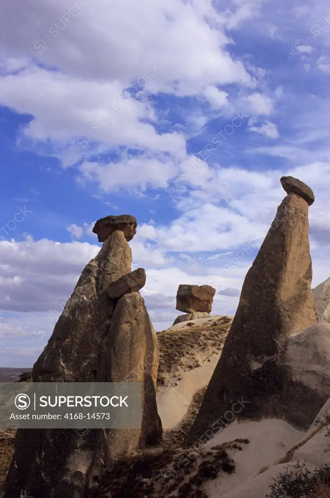 Turkey, Cappadocia, Three Beauties Rock Formation