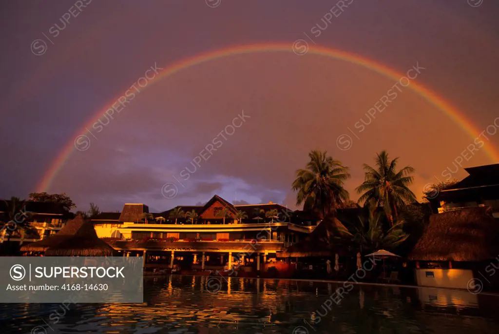 French Polynesia, Society Islands, Tahiti, Beachcomber Hotel, Rainbow