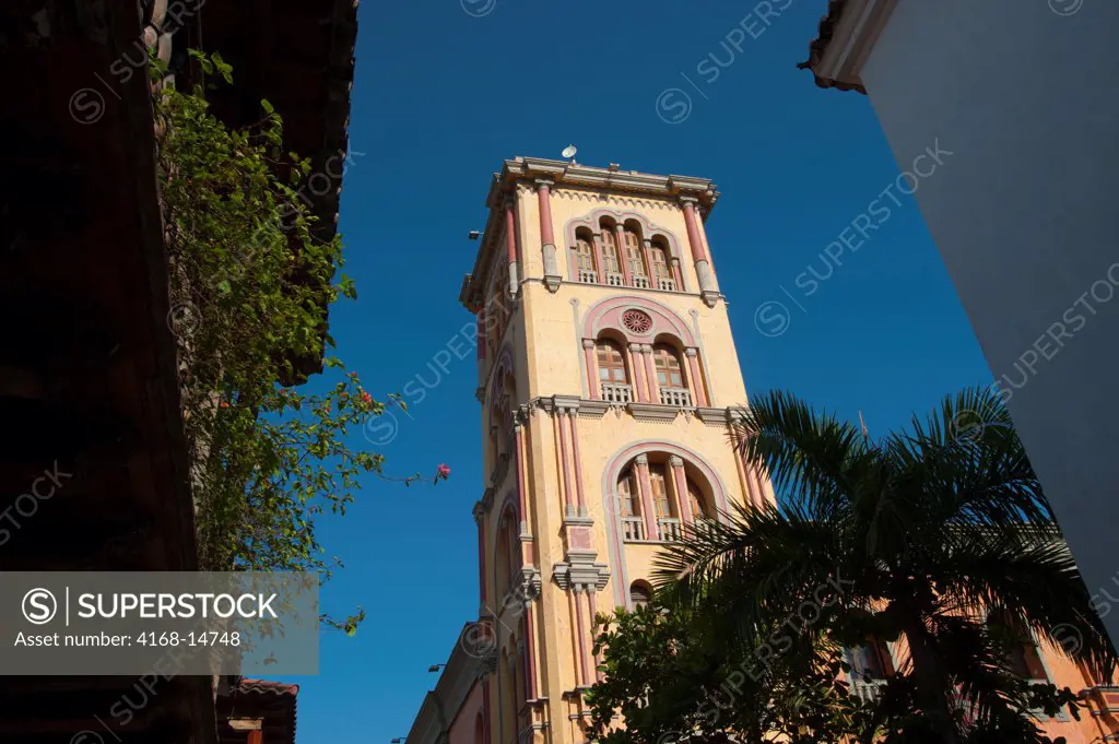 Tower Of The University Of Cartagena In The Walled City Of Cartagena, Colombia, A Unesco World Heritage Site