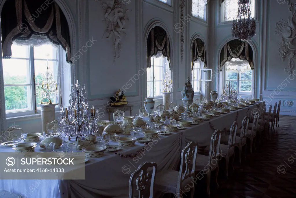 Russia,Near St. Petersburg Petrodvorets, Grand Palace, Interior, Dining Room