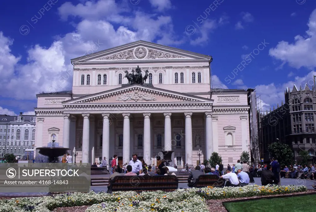 Russia, Moscow, Teatralnaya Square, Bolshoi Theatre