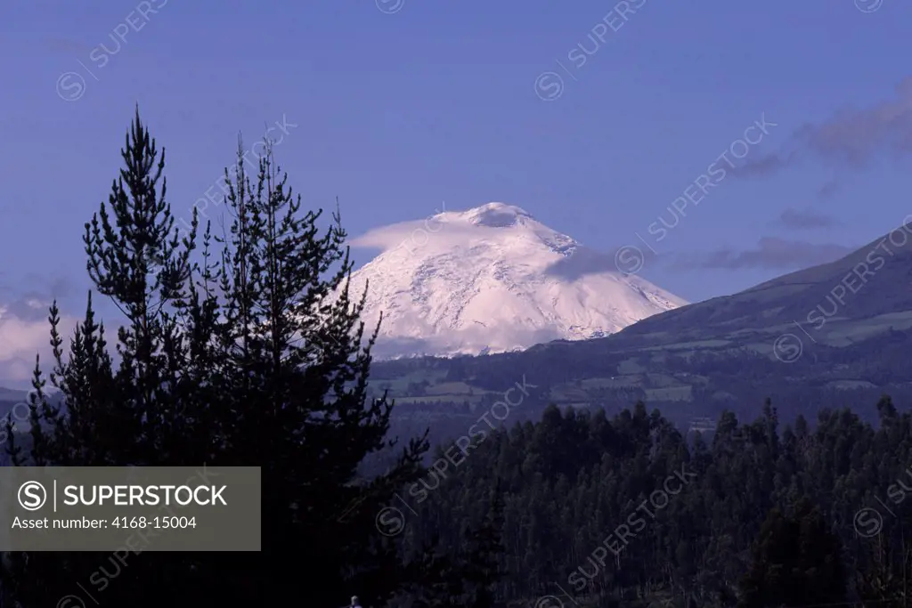 View Of Cotopaxi Volcano With 5,897 M (19,347 Ft) The Second Highest Mountain In Ecuador.  It Is A Stratovolcano In The Andes Mountains, Located About 28 Km (17 Mi) South Of Quito, Ecuador