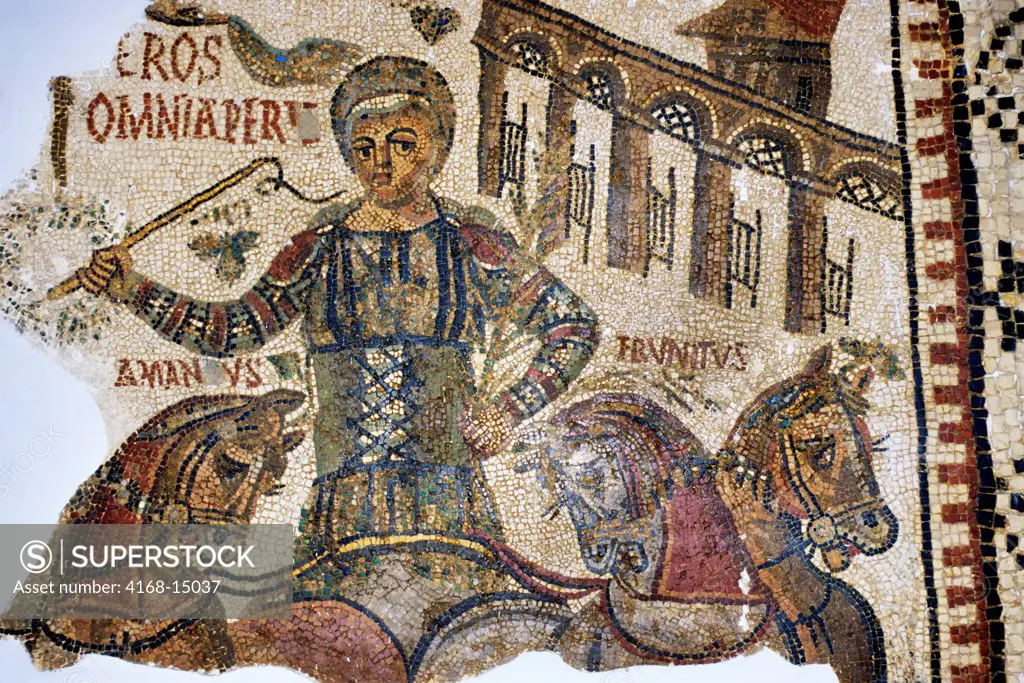 Tunisia, Tunis, Bardo Museum, Roman Mosaics