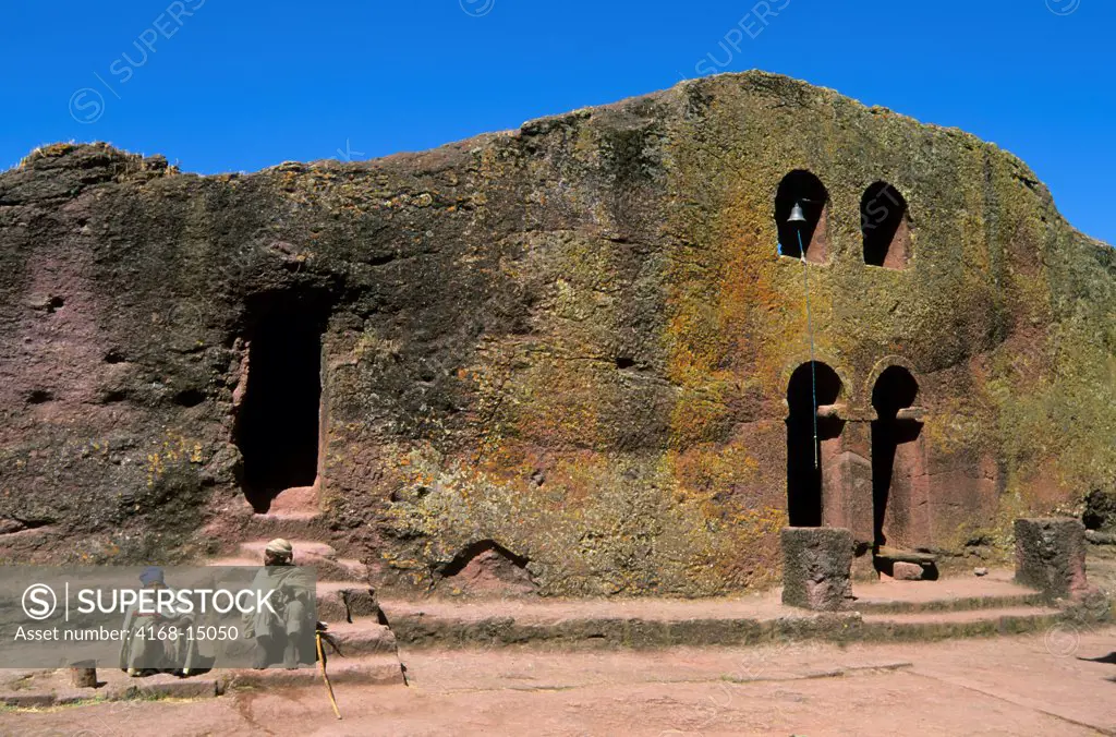 Ethiopia, Lalibela, Unesco World Heritage Site,  Church Carved Into Rock, Local People