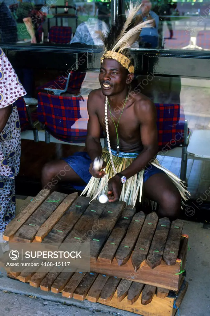 Tanzania, Kilimanjaro, Musician Playing Xylophone