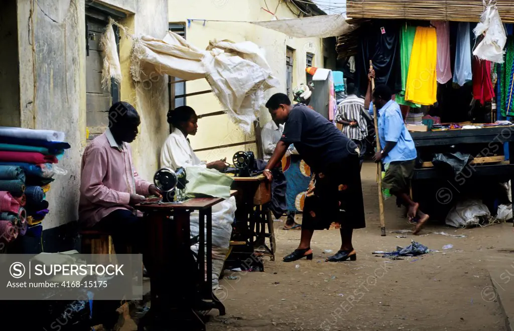 Uganda, Kasese, Street Scene, Tailors