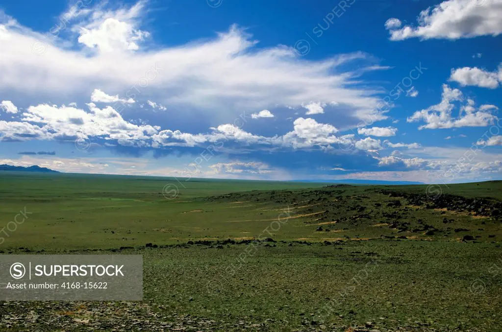 Mongolia, Gobi Desert, Near Dalanzadgad, Grasslands (Steppes)