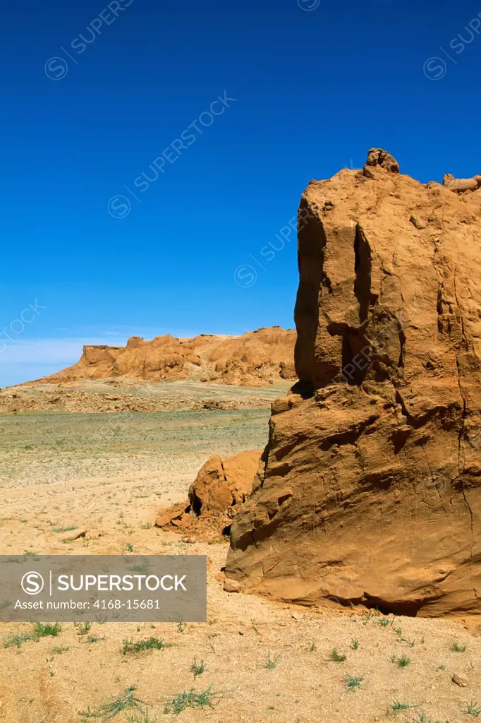 Mongolia,  Near Dalanzadgad, Gobi Desert, Bayanzag, Flaming Cliffs, Dinosaur Nesting Site